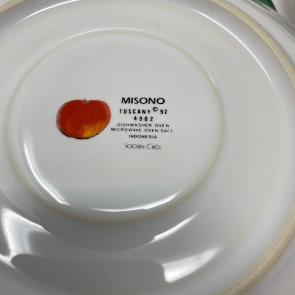 Set of 8 Vintage Misono Tuscany Oval Shaped Plum Saucers/Plates - Picture 6 of 9